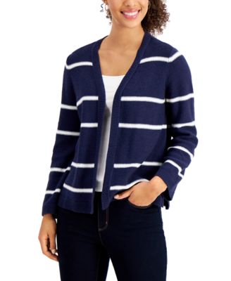 Karen Scott Plus Size Cotton Cozy Cardigan, Created for Macy's