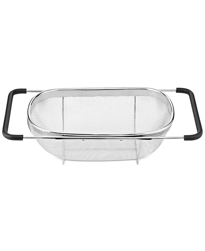 Colander over sink top