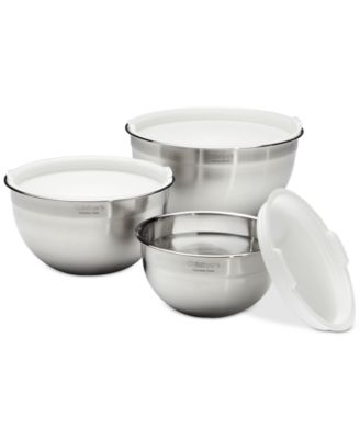 Stainless Steel Mixing Bowls with Lids, Set of 3
