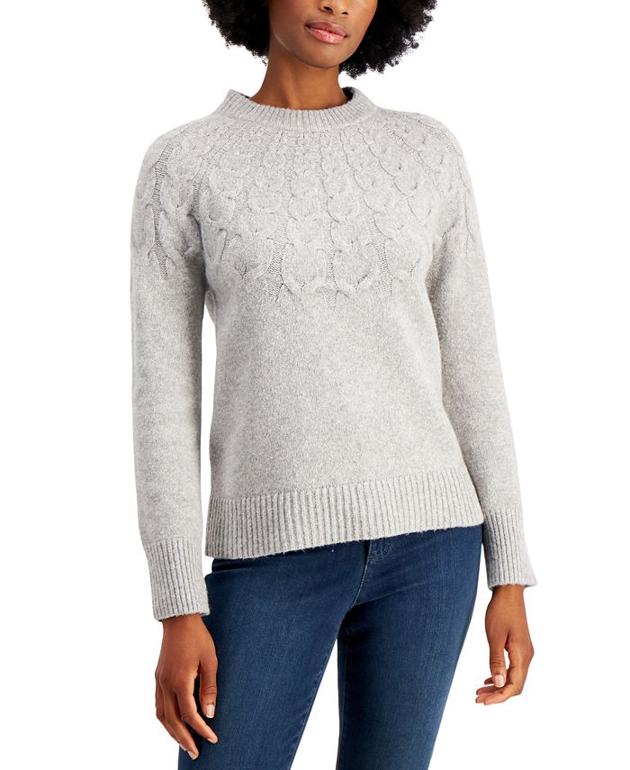 Charter Club Cable-Knit Sweater, Created for Macy's - Macy's