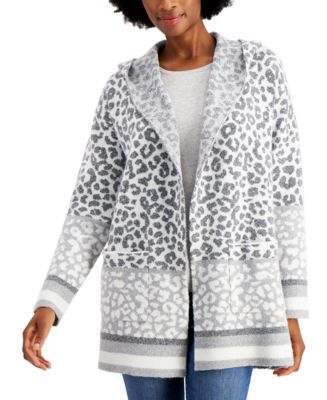 Style & Co Petite Hooded Cardigan Jacket, Created for Macy's - Macy's