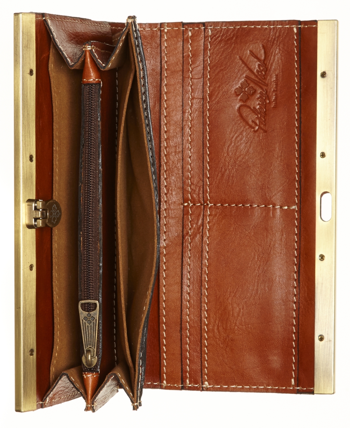 Patricia Nash Cauchy Tooled Leather Wallet -Gold