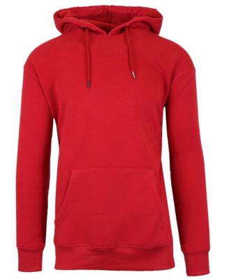 all red hoodie