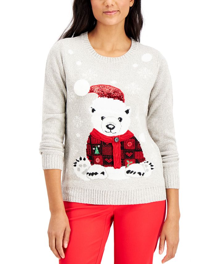 Womens polar 2025 bear sweater