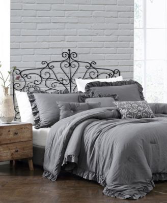 Montage Home Davina Enzyme Ruffled 6 Piece Comforter Set Bedding