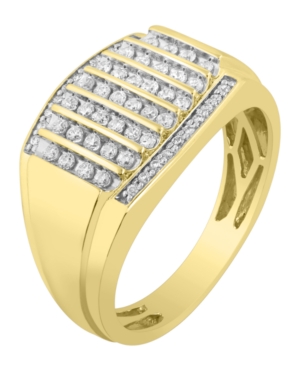 image of Men-s Diamond (1/2 ct. t.w.) Ring in 10K White or Yellow Gold