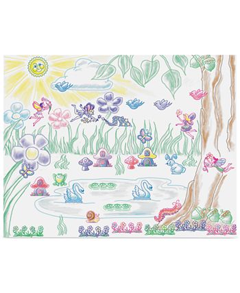 Melissa and Doug - Kids Toy, Stamp-a-Scene Fairy Garden Set