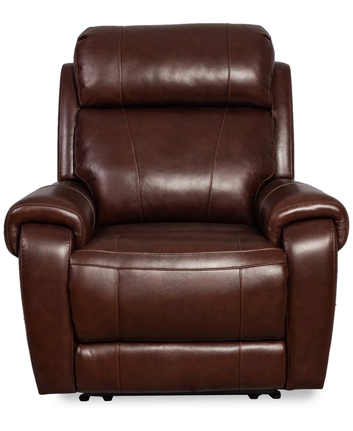 Furniture Orlyn Leather Power Recliner, Created for Macy's Macy's