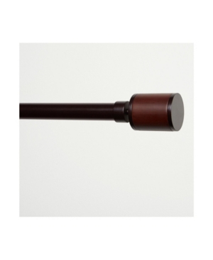 Exclusive Home Rimini 1" Window Curtain Rod And Finial Set, Adjustable 66"- 120" In Bronze