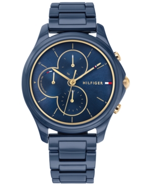 image of Tommy Hilfiger Women-s Blue Ceramic Bracelet Watch 38mm