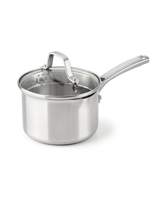 Calphalon CLOSEOUT! Tri-Ply Stainless Steel 1.5 Qt. Covered Saucepan -  Macy's
