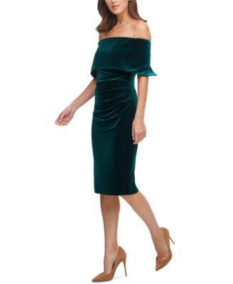 vince camuto velvet sheath dress