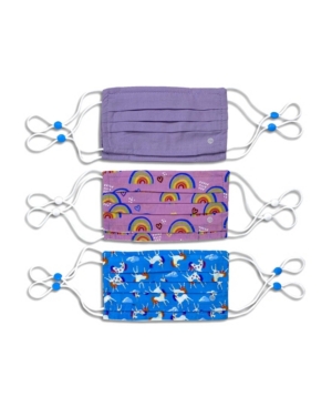 image of Kid-s Unisex Pleated Face Mask Unicorn 6-Pack