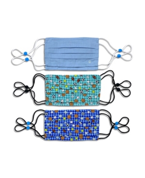 image of Kid-s Unisex Pleated Face Mask Sporty Print 6-Pack