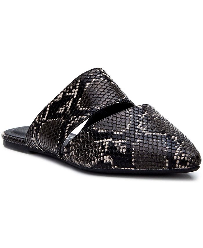 Matisse top snakeskin mules