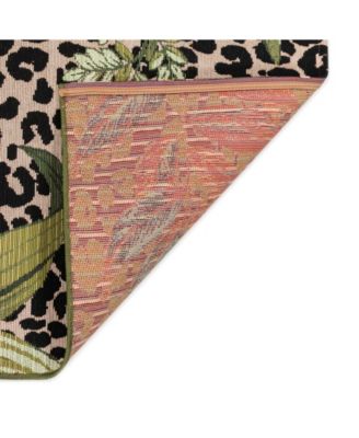 Marina Safari Green 6'6" x 9'4" Outdoor Area Rug