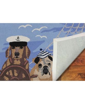 Frontporch Arrf Ye Mateys Ocean 2' x 3' Outdoor Area Rug