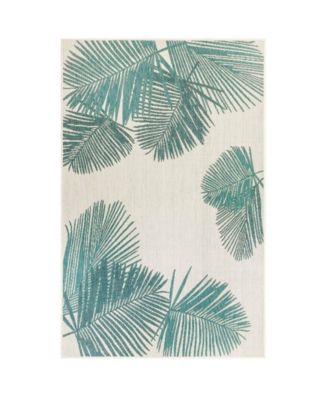 Lush Decor Carmel Palm 6'6" x 9'4" Outdoor Area Rug