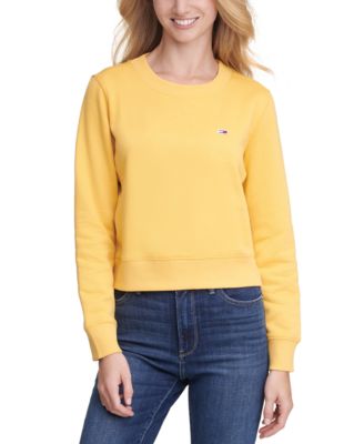 tommy jeans yellow sweatshirt