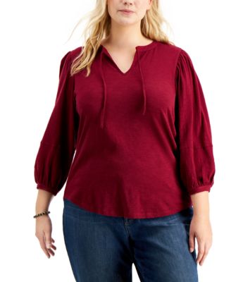 macys plus size summer tops