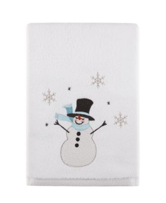 Martha Stewart Collection - Silver Snowman 27" x 50" Bath Towel