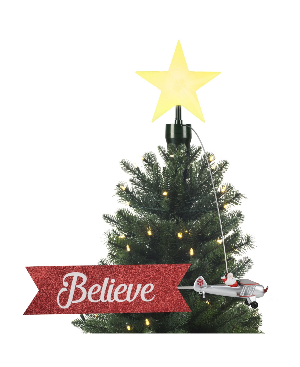 Mr. Christmas Animated Tree Topper- Biplane