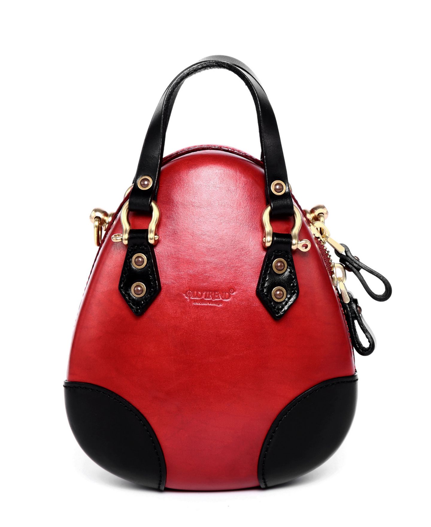 Женская сумка OLD TREND Genuine Leather Fairy Lantern Mini Satchel, цвет: Красный — фото 3