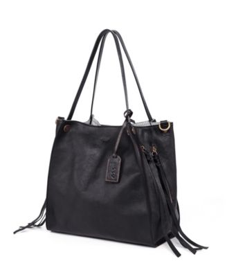 Daisy Large Leather Crossbody Tote Bag