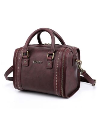 Mini Trunk Leather Top Handle Crossbody Bag