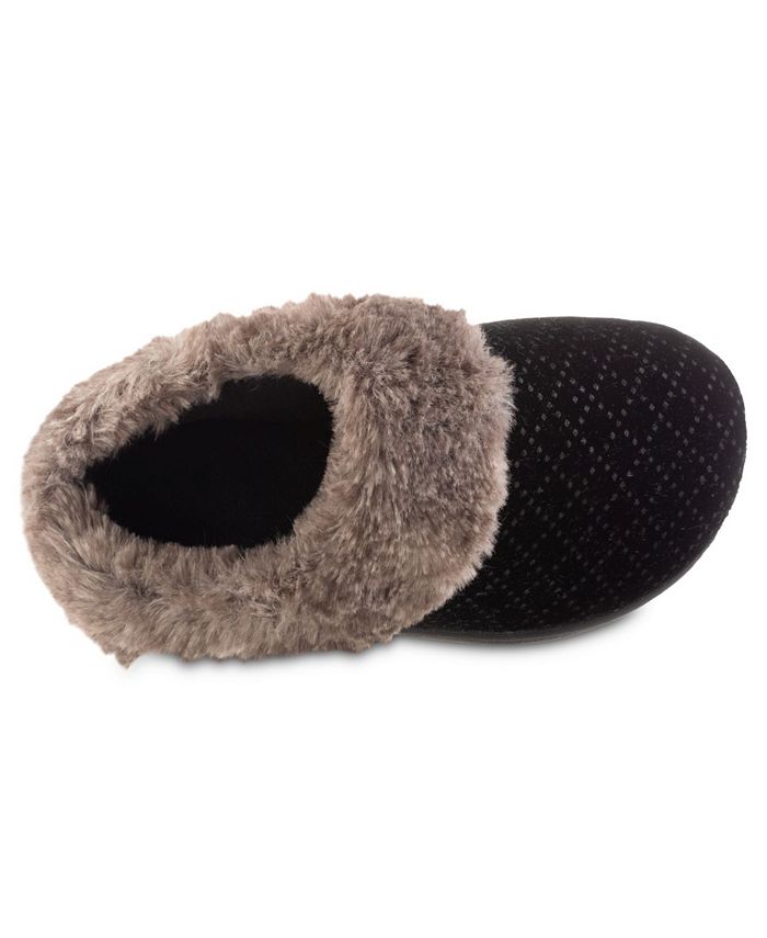 Isotoner Signature Women's Velour Sabrine Hoodback Slippers & Reviews