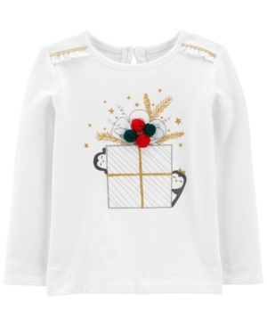 image of Carter-s Toddler Girl Christmas Jersey Tee