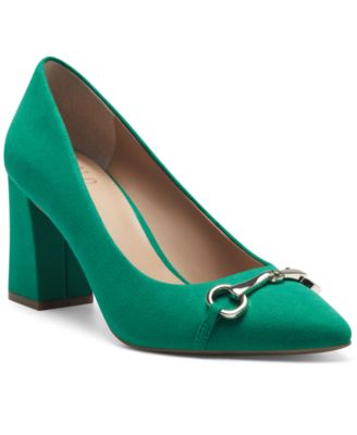 green pumps shoes for women
