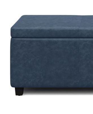 Avalon Contemporary Rectangle Storage Ottoman Bench