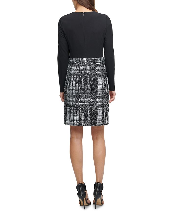 dkny plaid dress