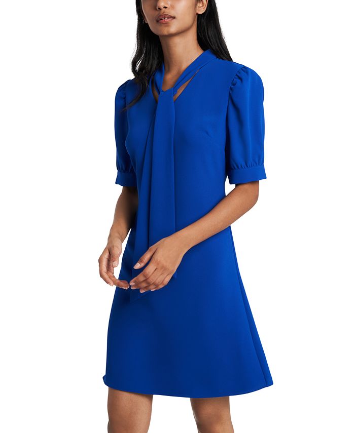 Riley & Rae Fiona Tie-Neck Dress, Created for Macy's & Reviews ...