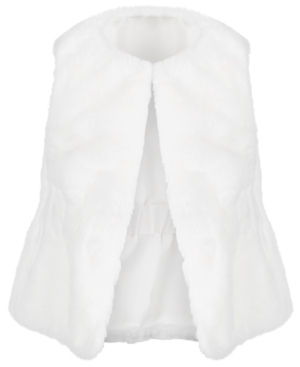 image of First Impressions Baby Girls Plush Vest, Created for Macy-s