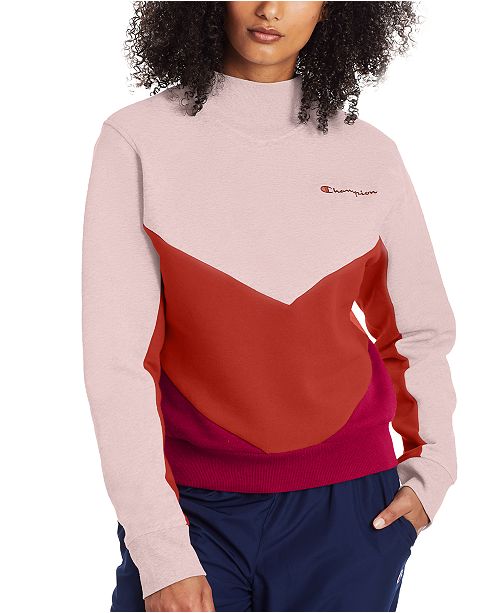 Champion Campus Colorblocked Fleece Sweatshirt Reviews Tops Women Macy S