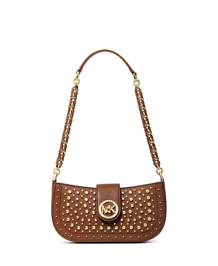Michael Kors Carmen Leather Pouchette & Reviews - Handbags & Accessories -  Macy's