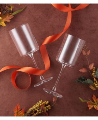 Claire White Wine Glasses, Set of 2