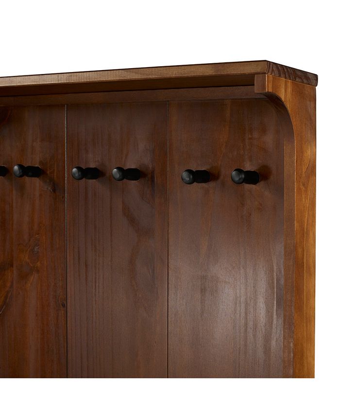 Walker Edison 68" Solid Wood Hall Tree With Drawer Macy's