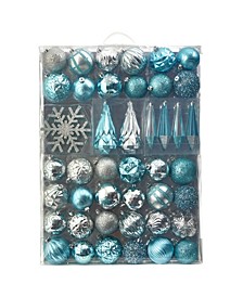 Holiday Shatterproof, 52 Count Christmas Tree Ornament Box Set