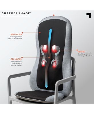 sharper image smartsense shiatsu realtouch chair pad