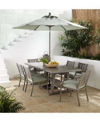 Wayland Outdoor Aluminum 7-Pc. Dining Set (84" x 42" Rectangle Dining Table & 6 Dining Chairs) with Sunbrella&reg; Cushions, Created for Macy's