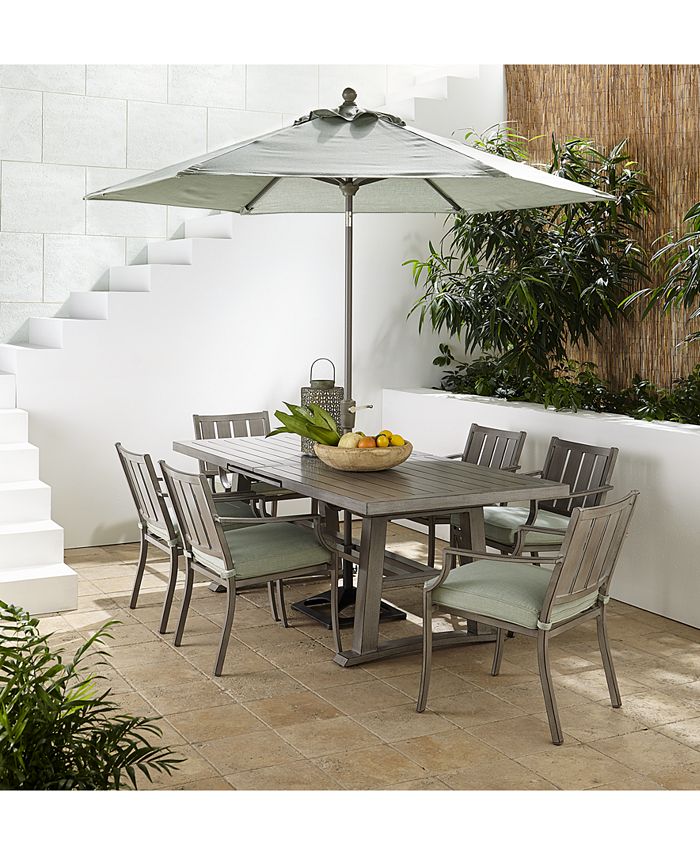 Agio Wayland Outdoor Aluminum 7Pc. Dining Set (84" x 42" Rectangle