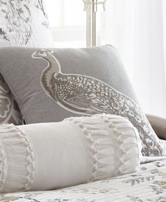 Pisa Peacock Decorative Pillow, 18" x 18"