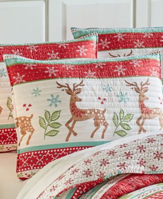 Let It Snow Festive Christmas 3-Pc. Quilt Set, King