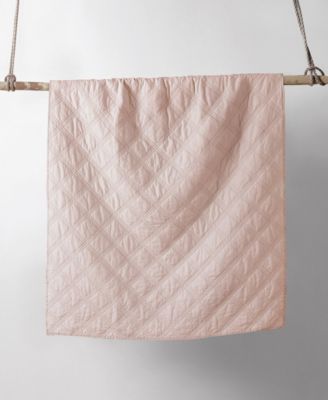 Washed Linen Reversible Quilted Throw, 50" x 60"