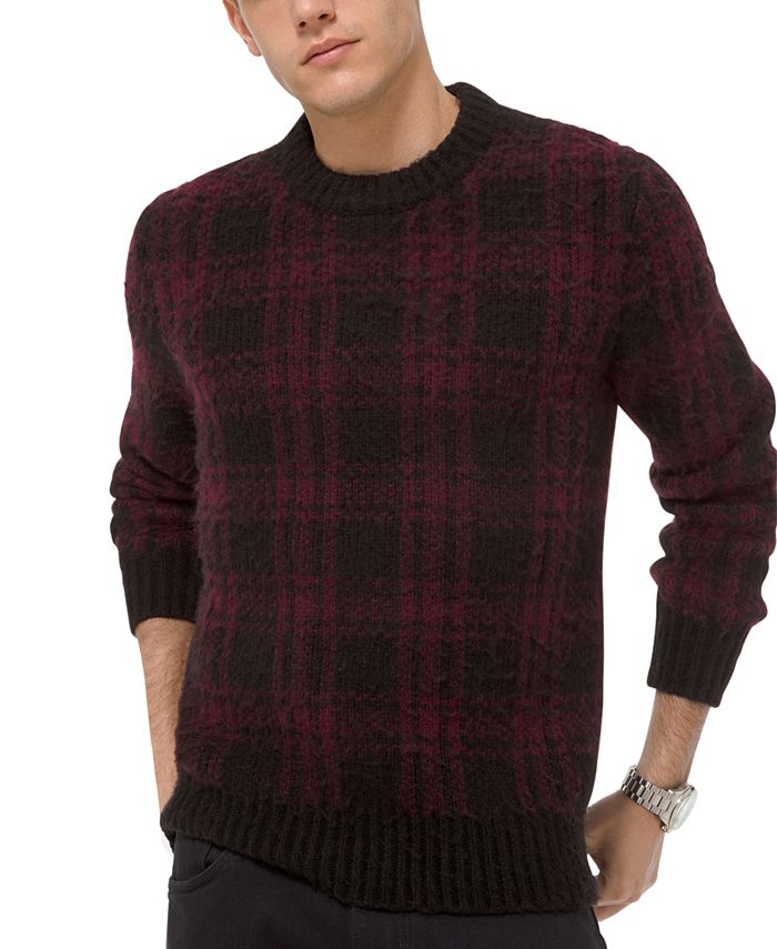 Michael Kors Men's Buffalo Check Sweater - Macy's