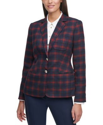 tommy hilfiger navy blazer womens