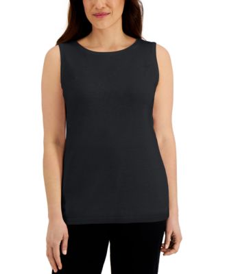 Karen Scott - Cotton Scoop-Neck Top